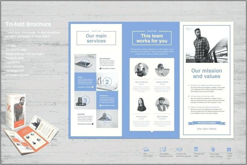 Two Fold Brochure Template Word
