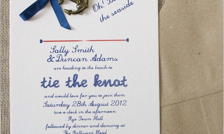 Tying The Knot Wedding Invitation Wording