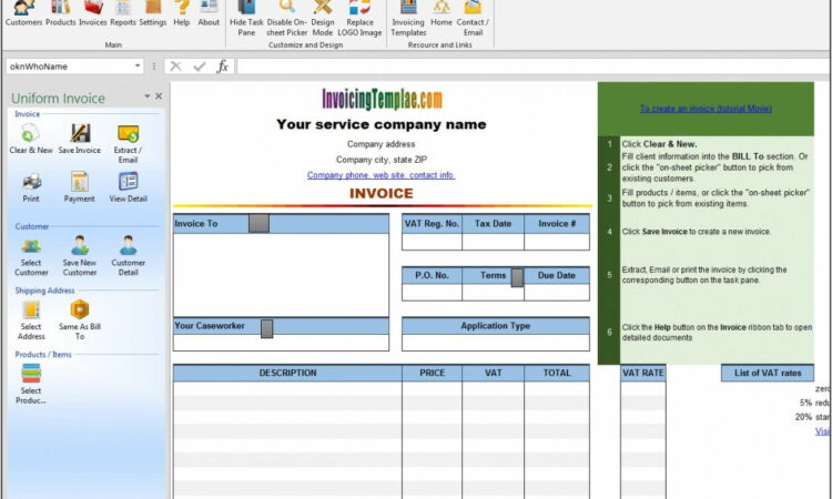 Uk Vat Invoice Format