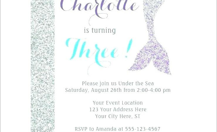 Under The Sea Birthday Invitation Template Free