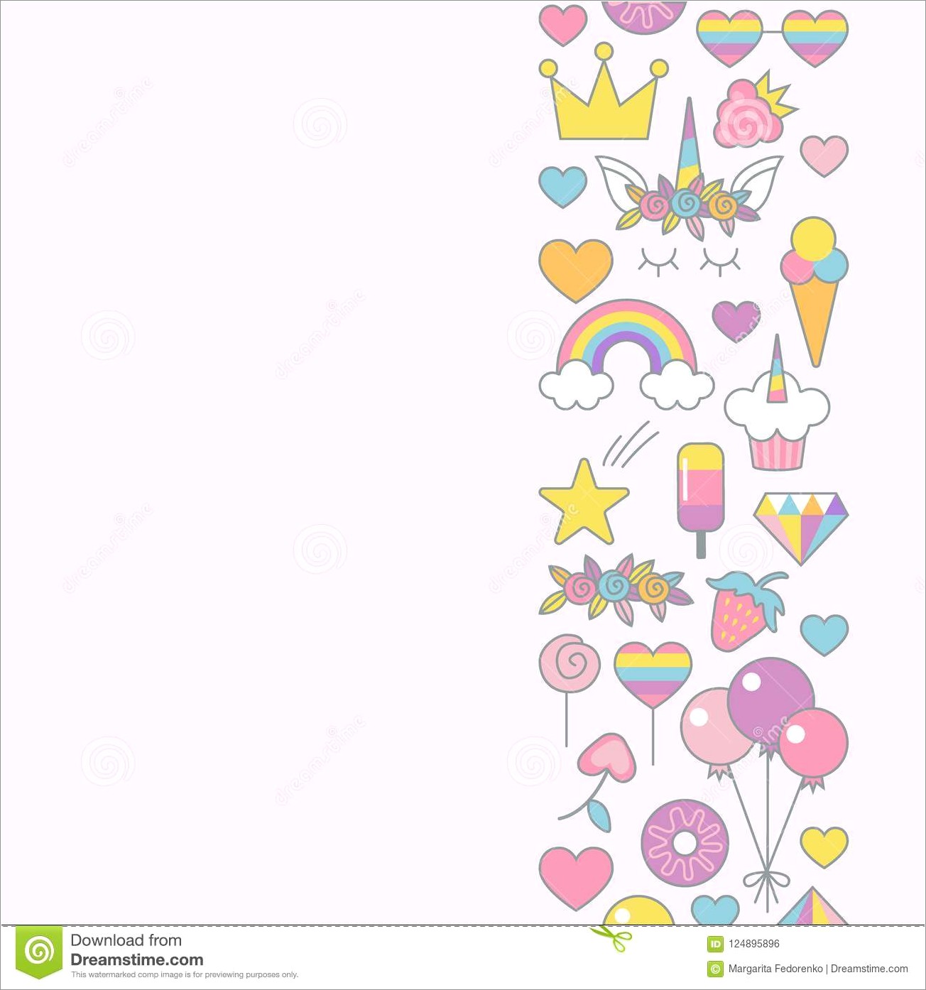 Unicorn Birthday Invitation Card Design