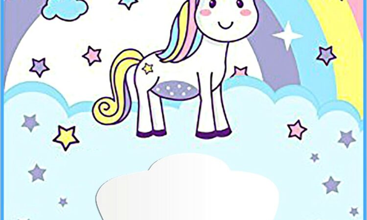 Unicorn Birthday Invitations Free Template