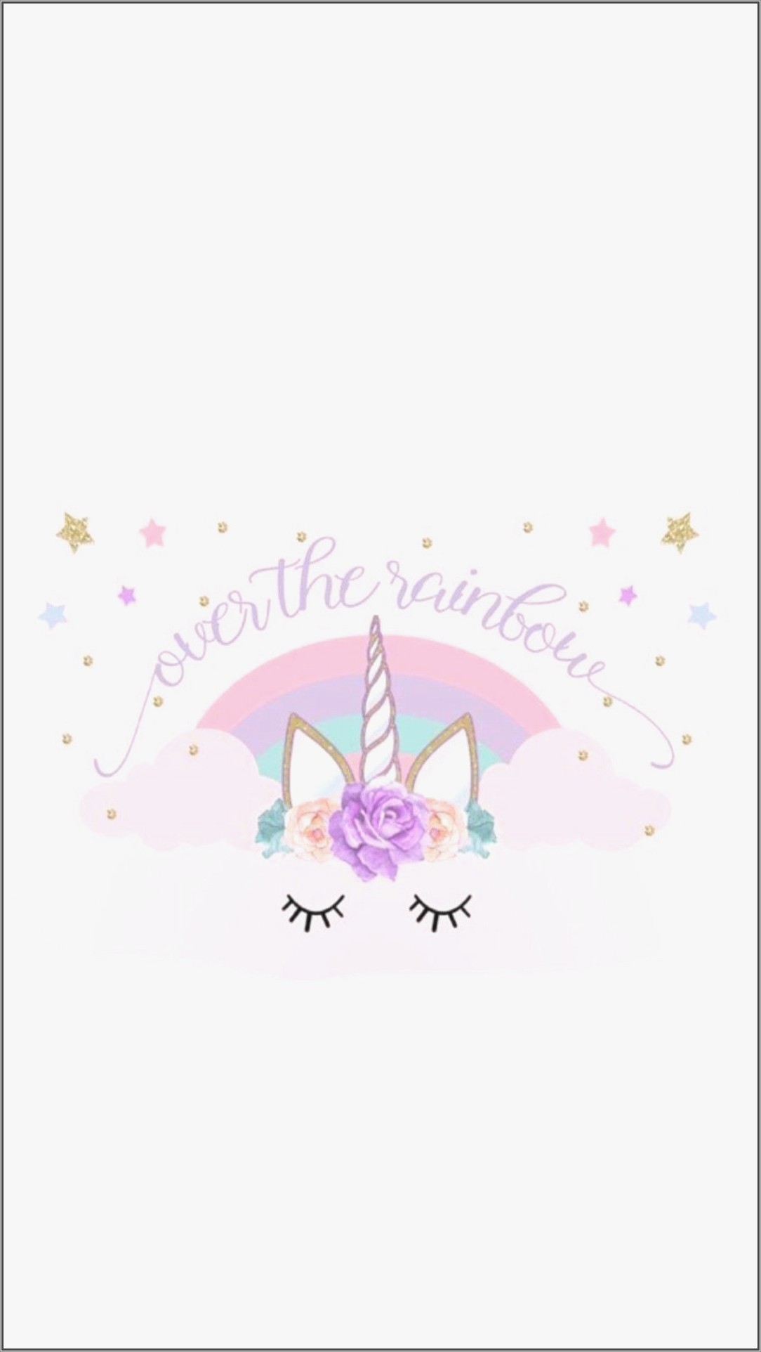 Unicorn Invitation Background With Picture