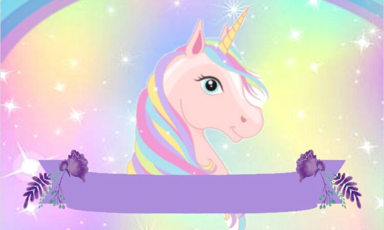 Unicorn Invitation Template Png