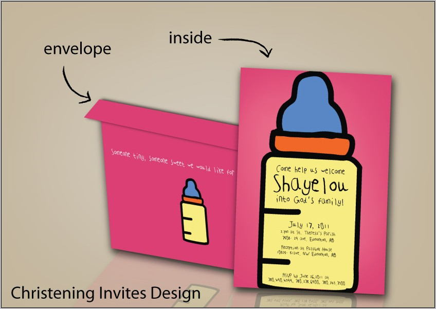Unique Invitation Designs For Baptism