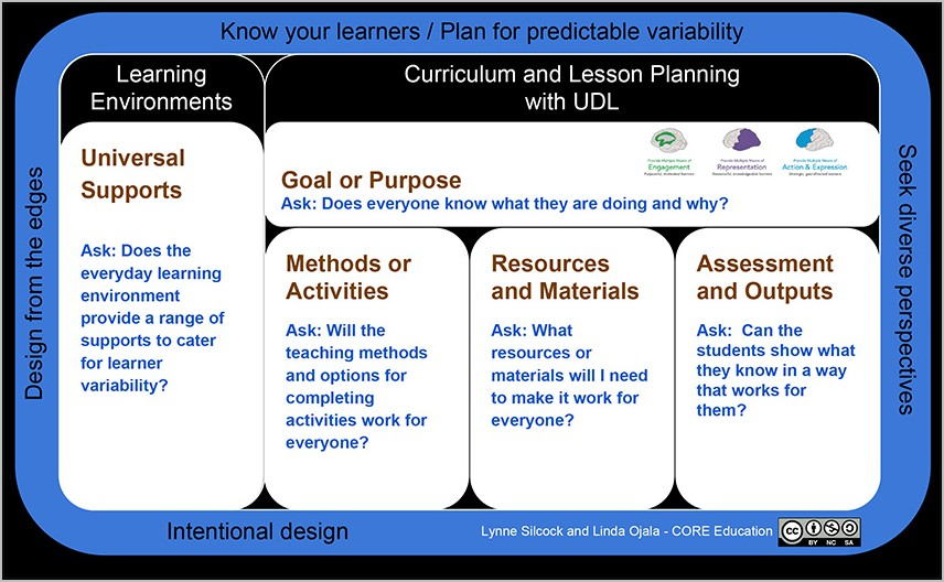 Universal Design Lesson Plan Sample