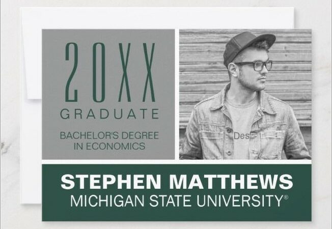 University Of Michigan Graduation Invitations