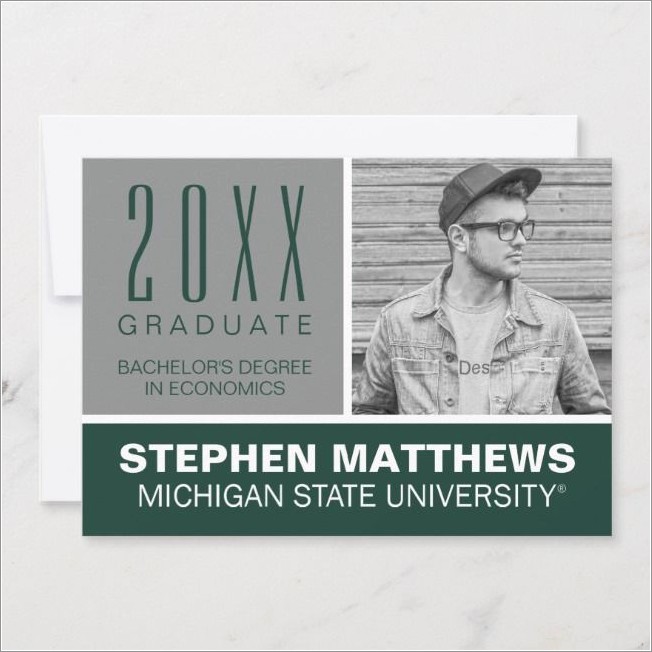 University Of Michigan Graduation Invitations