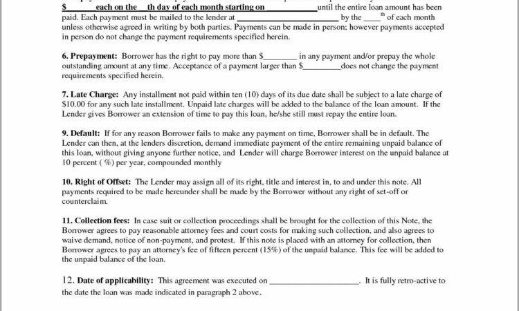 Unsecured Promissory Note Agreement