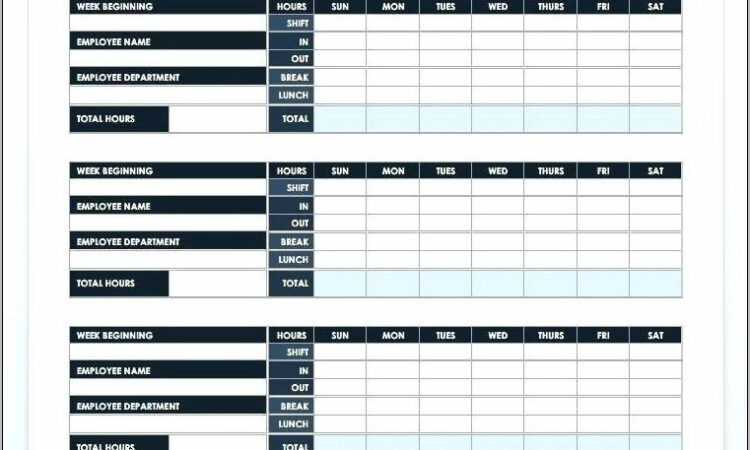 Vacation Schedule Template 2017