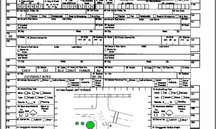 Vehicle Accident Report Form Template Doc