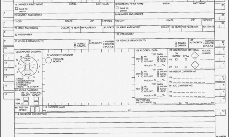 Vehicle Incident Report Template