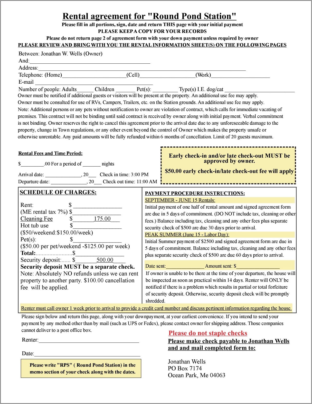 Vehicle Lease Agreement Form Pdf