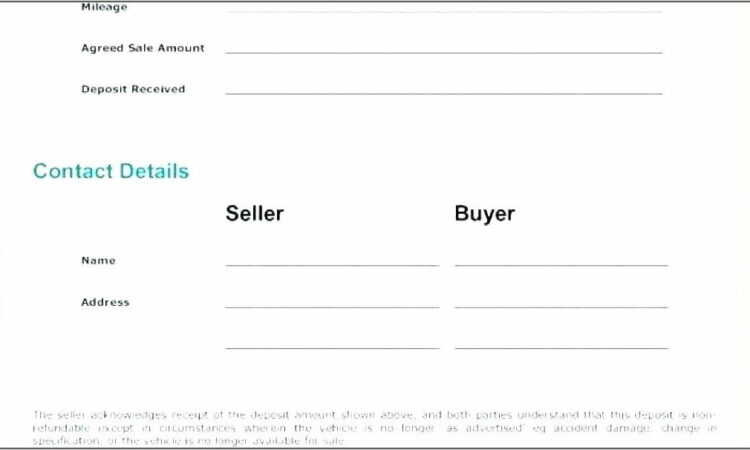 Vehicle Sale Agreement Template Pdf