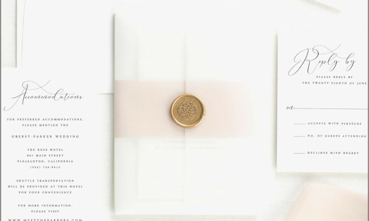 Vellum Jacket Wedding Invitations