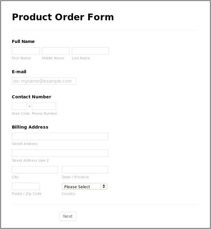 Vendor Application Form Template Free