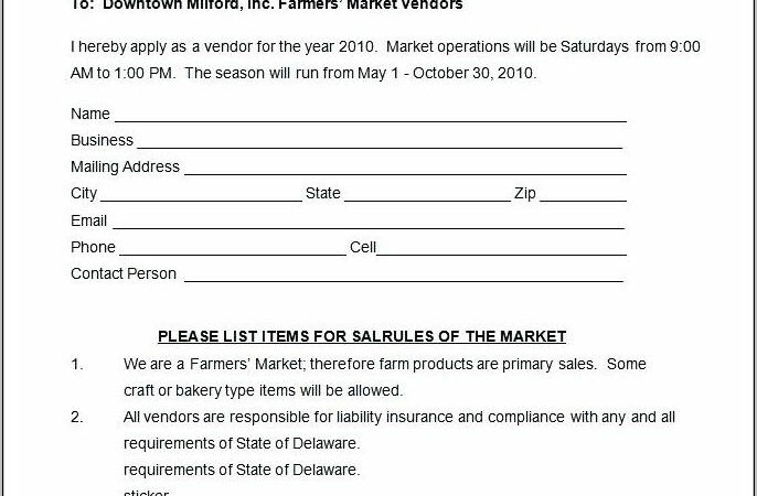 Vendor Registration Letter Template