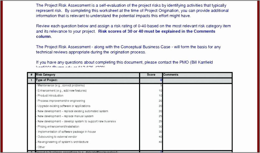 Vendor Risk Assessment Samples