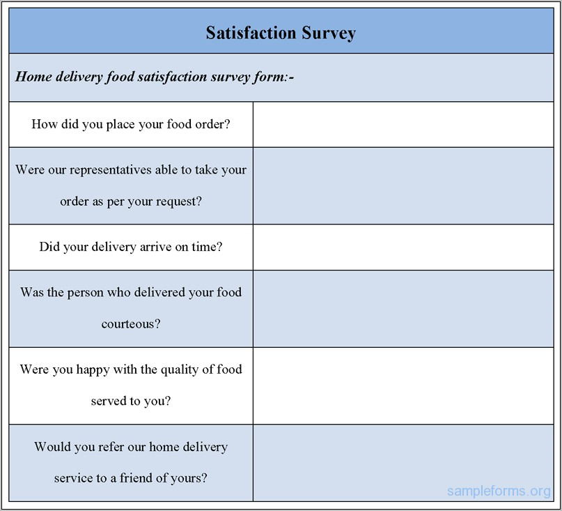 Vendor Satisfaction Survey Template