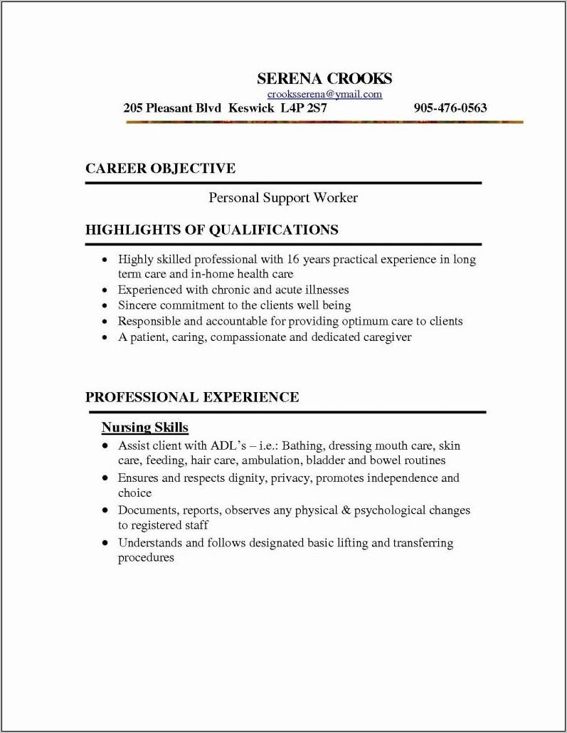 Veterinary Assistant Resume Format