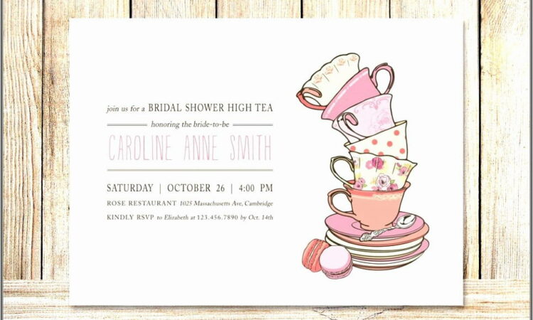 Victorian High Tea Invitation Template