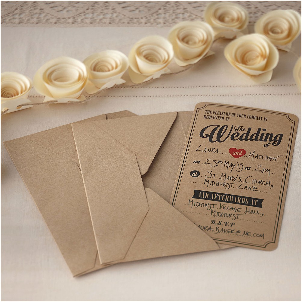 Vintage Wedding Invitations Uk