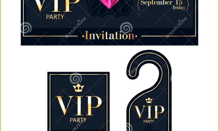 Vip Birthday Invitations Templates Free