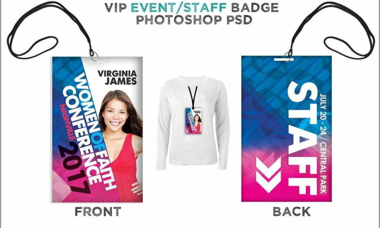 Vip Event Badge Template