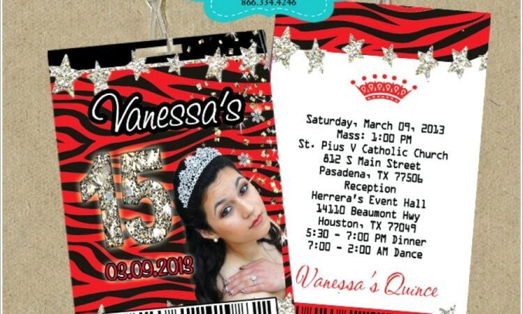 Vip Pass Invitations For Sweet 16