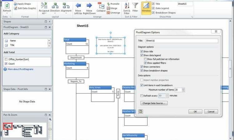 Visio 2013 Org Chart Change Shapes