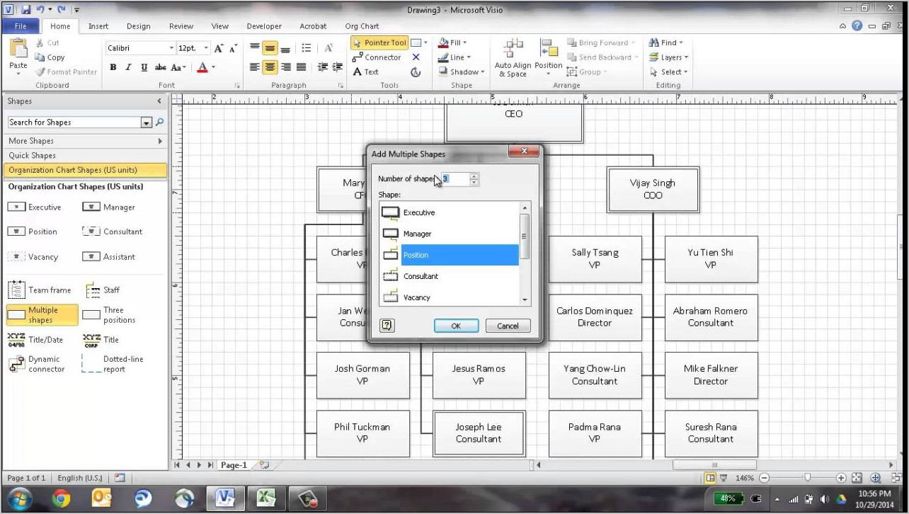 Visio 2016 Org Chart Template Without Pictures