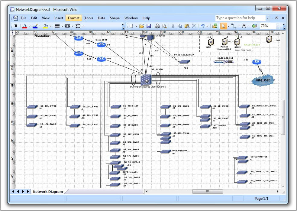 Visio Network Diagram Templates Examples Templates : Restiumani