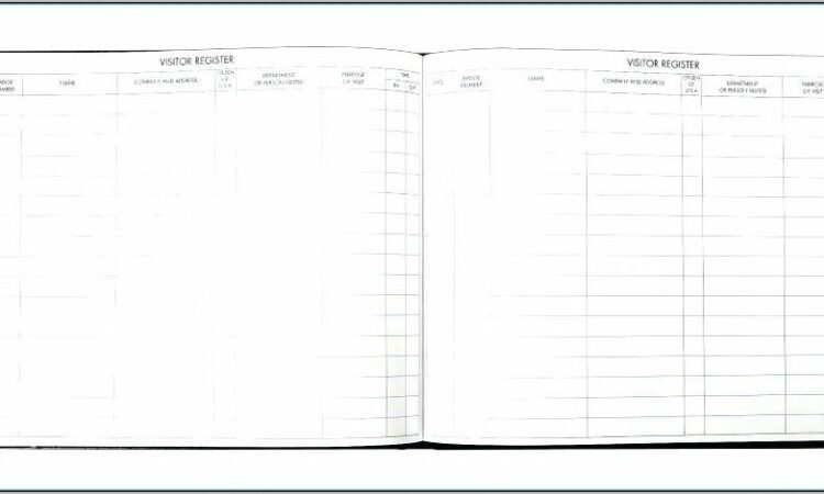 Visitors Log Book Format