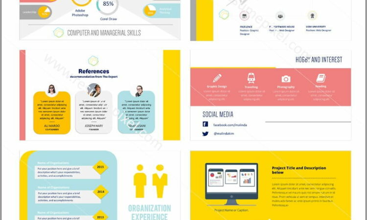 Visual Resume Ppt Template