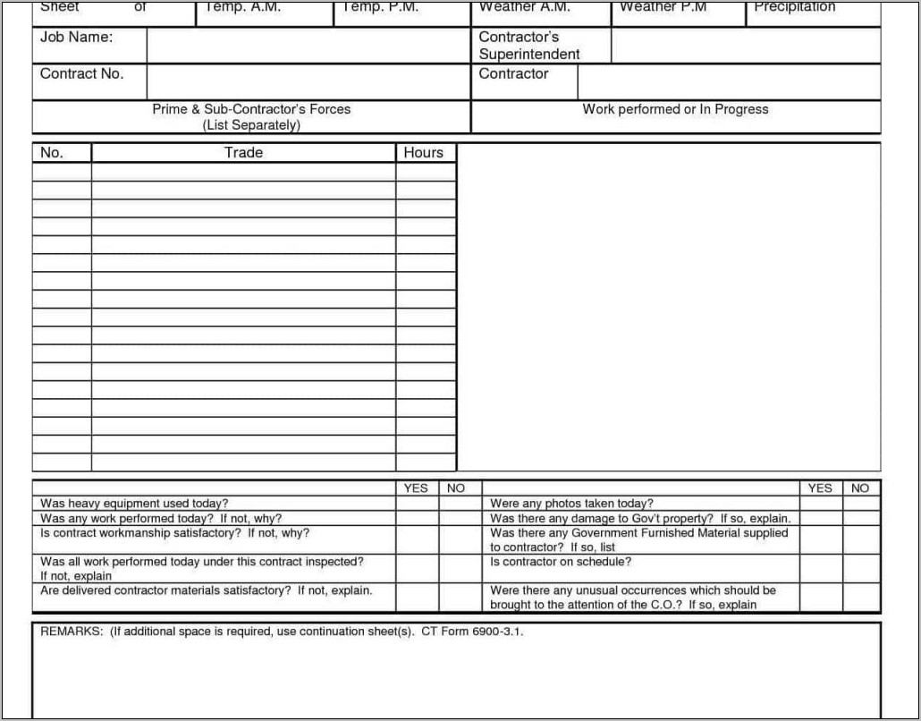 Visual Welding Inspection Report Form