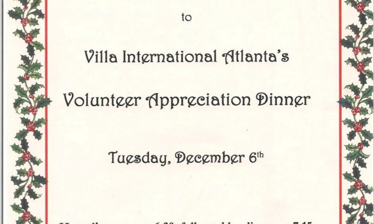 Volunteer Appreciation Invitation Wording