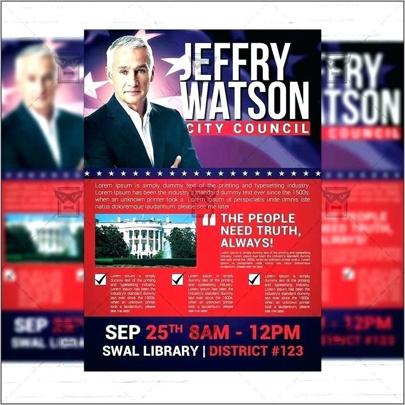 Vote Election Flyer Template Free