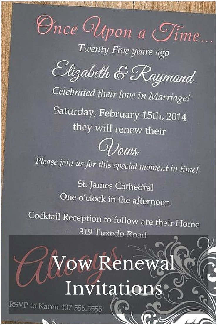 Vow Renewal Invitations Vistaprint