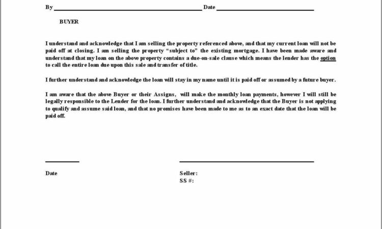 Waiver Form Agreement Purchase Sale