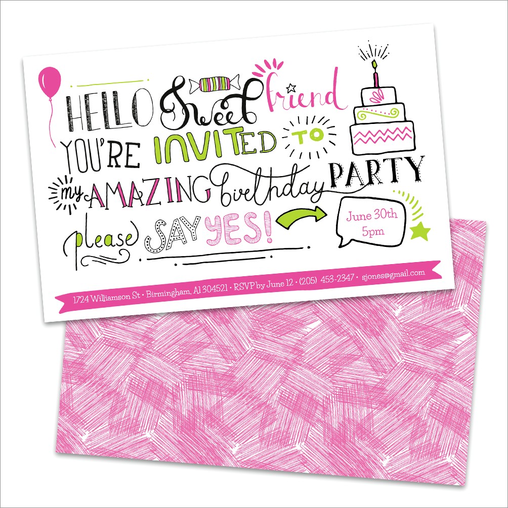 Walmart Personalized Birthday Invitations