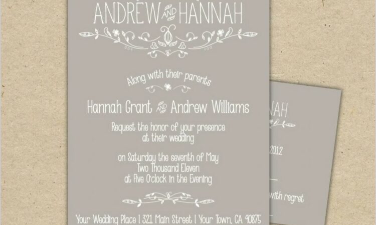 Walmart Wedding Invitations And Rsvp Cards