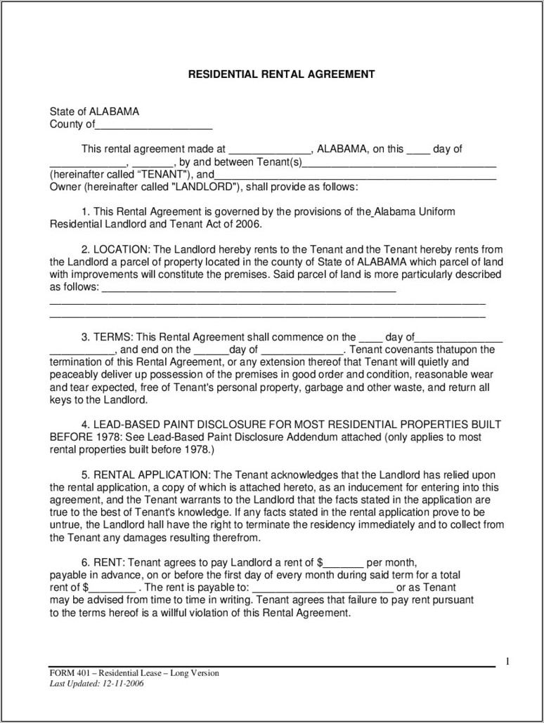 Washington State Commercial Lease Agreement Form