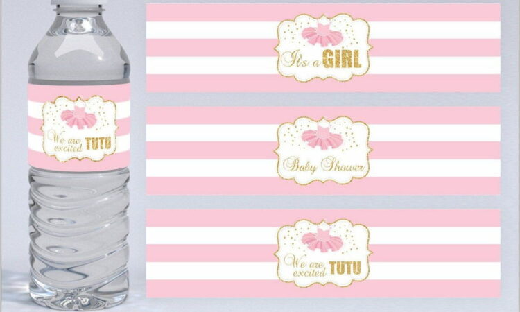 Water Bottle Sticker Template