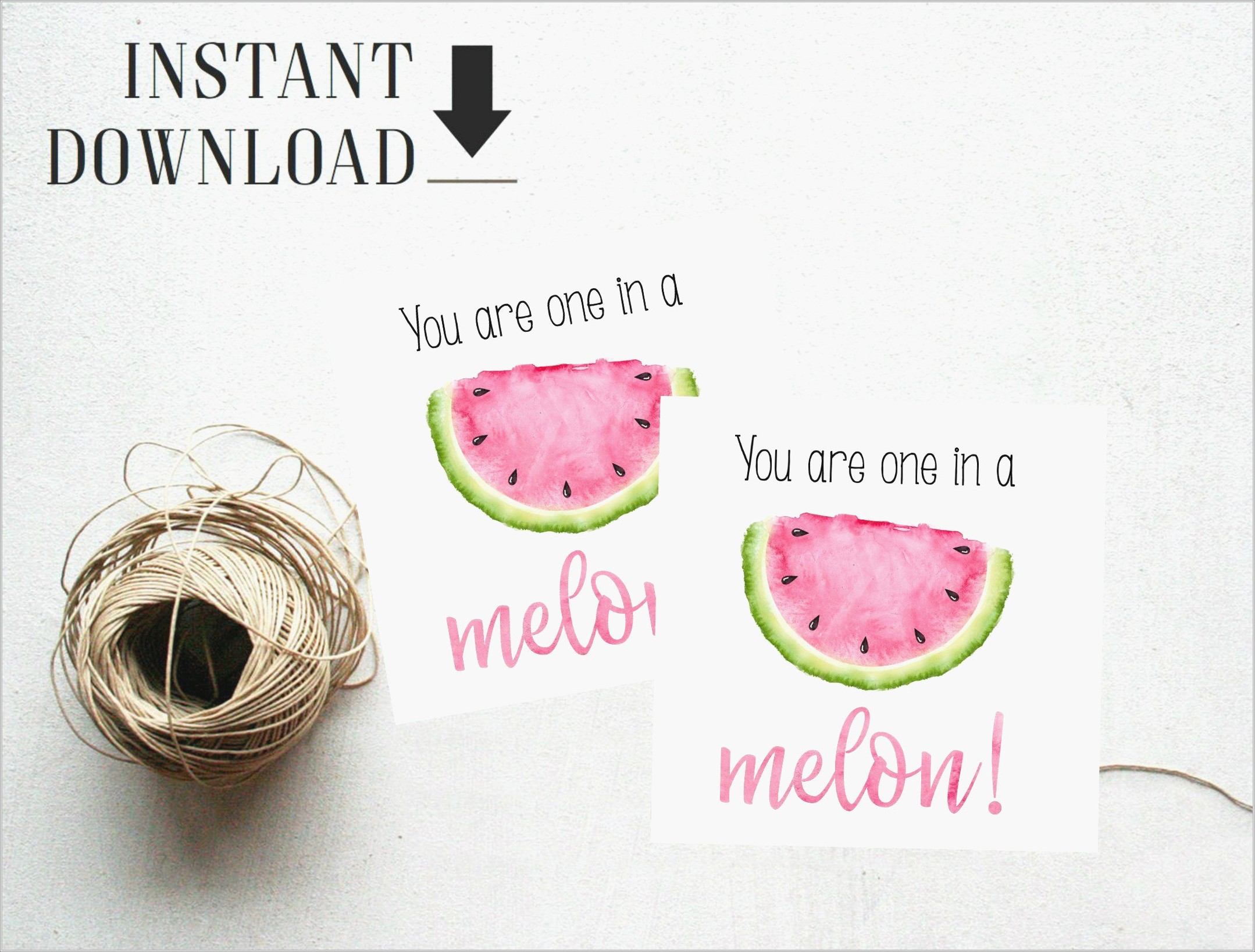 Watermelon Birthday Invitation Template