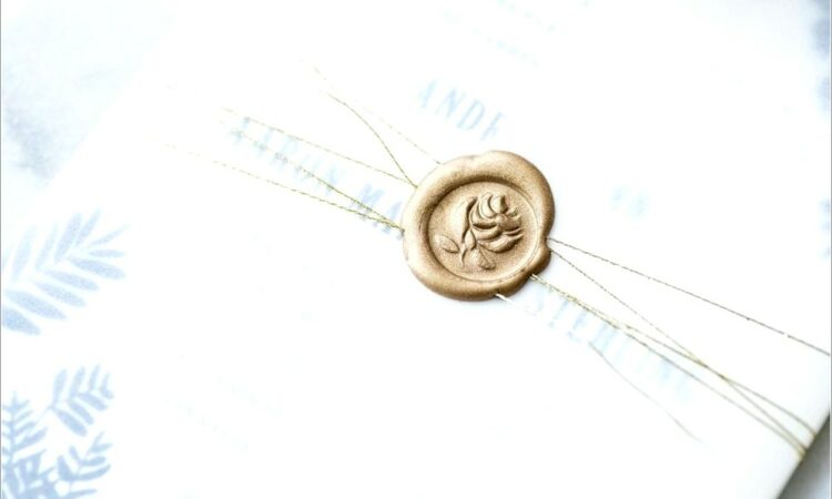 Wax Seal Stickers For Wedding Invitations