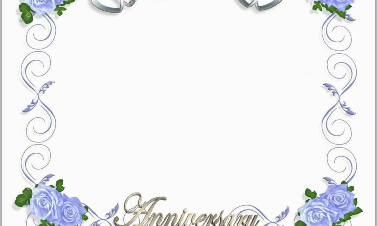 Wedding Anniversary Invitations Templates Free Download