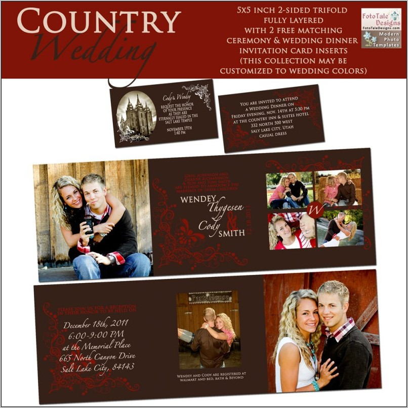 Wedding Announcement Templates For Photographers