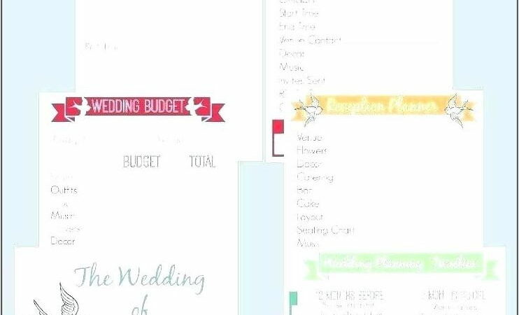 Wedding Binder Tabs Template