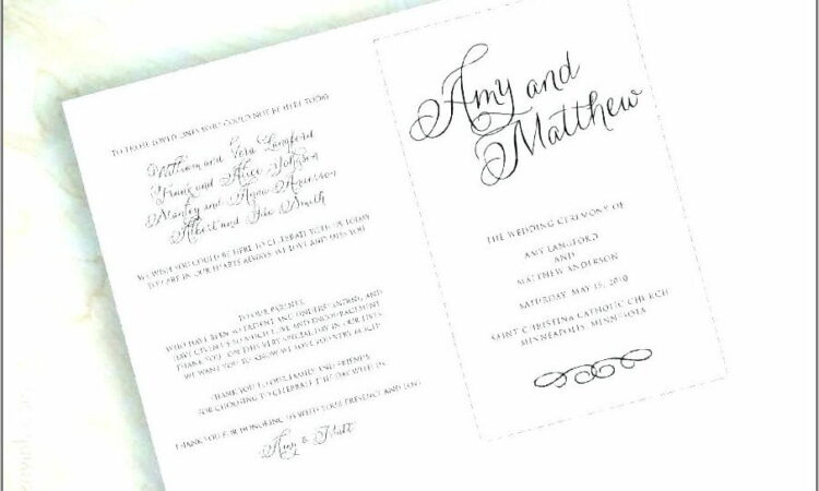 Wedding Church Book Template