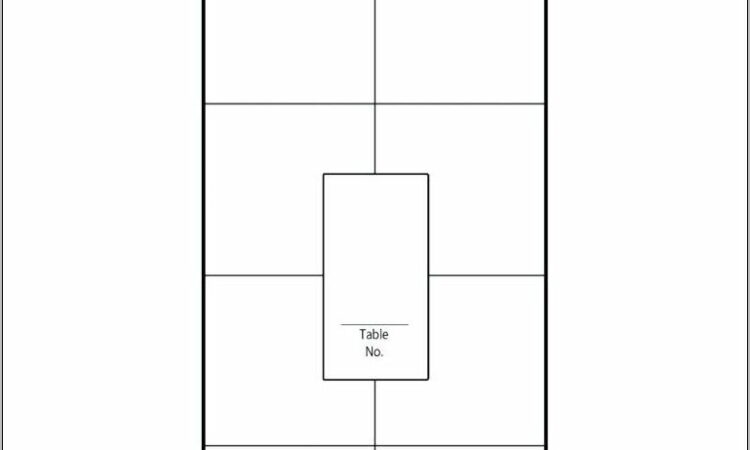 Wedding Head Table Seating Chart Template